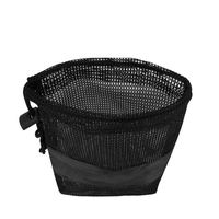 Sac à cordon en polyester avec empiècements en maille, motif personnalisé, pratique, réutilisable, durable, pour le sport, le football, le rangement et le shopping