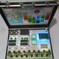 Portable moderne stockage d'énergie bac à sable énergie éolienne conteneur photovoltaïque matériau acrylique fait à la main architectural industriel 3D
