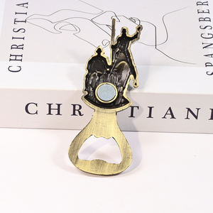 Fabbrica su misura logo in metallo colore spagna apribottiglie magnete per turisti souvenir Don chisciottote apribottiglie - Product Image 3