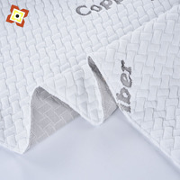 Tissu en tricot Jacquard 100% polyester respirant Type de tricot doux coton Euro Top mousse matelas Double couvertures matière première Textile