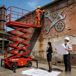 Plataforma de Trabajo Aérea Móvil de Aluminio con Elevador Eléctrico de un Solo Mástil de 6-1000, Nueva, 150 kg de Capacidad Máxima, Altura de Plataforma 6M/8M/10M - Product Image 1