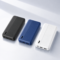 Batterie Li-Polymère, Banque d'alimentation portable avec charge rapide 22,5 W via entrée/sortie Type-C, Banque d'alimentation LED pour téléphone 20000 mAh