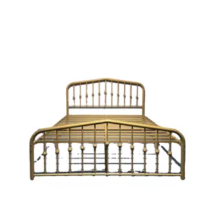 Base de cama de metal com plataforma, cama tripla de metal personalizada, base grande, beliche de metal dobrável