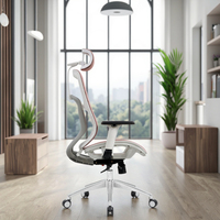 Mobilier de bureau à domicile Chaise de jeu ergonomique Chaise de gestionnaire de personnel en maille avec accoudoir Chaises de bureau mobiles et confortables