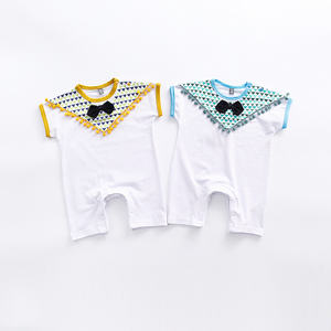 Muestra Gratis, Envío Gratis, Ropa de Bebé Bohemia al por Mayor 2017, Monos de Bebé Lisos de Color Sólido - Product Image 2