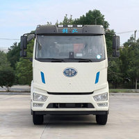 Camion à ordures électrique pur FAW 15CBM 12 tonnes à chargement arrière avec compacteur de déchets et certification CE, directement de l'usine