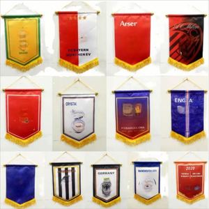 Drapeau personnalisé en polyester avec logo d'équipe de football, fanion échangeable, bannière de club pour supporters, design sublimé, mât en aluminium sur mesure - Product Image 5