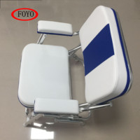 Siège de bateau pliable en acier inoxydable Foyo avec logo personnalisé, chaise marine pliable avec tuyau résistant