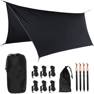 Hammock Rain Fly <b>Waterproof</b> Four-Season Quick-Opening Camping Tarps Cover <b>Tent</b> Stakes Carry Bag Ultralight Shelter Backpacking - Product Image 5