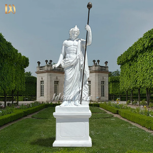 Estatua de Ares, Dios de la Guerra, de Mármol Blanco de Tamaño Real para Decoración de Jardín Exterior - Product Image 5