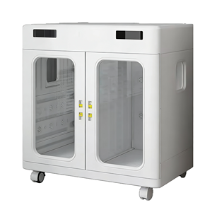 Gabinete Secador para Perros ClearSight de Acero Inoxidable, 420L, Plegable, Doble Puerta, Ecológico, 110-240V, para Uso en Interiores y Baños - Product Image 1