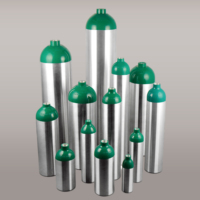 Cilindro de Oxígeno Médico de Aluminio Industrial para Hospital ZX DOT-3AL M6 MD ME M60 M74, Fabricante de Tanques de Gas Vacíos con Válvula