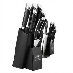 Ensemble de 7 couteaux à lame ambidextre en acier Damas faits à la main pour restaurant et cuisine, achat en gros disponible, couteaux avec étui en cuir - Product Image 4