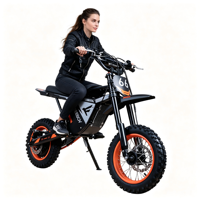 Moto électrique tout-terrain 3000W 48V avec batterie au lithium, vitesse de 50 km/h, vente en gros