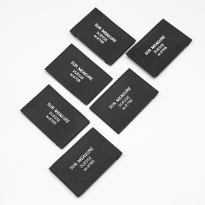 Etiquetas tejidas de Damasco personalizadas, etiquetas principales para ropa, etiquetas para <span class=keywords><strong>dobladillo</strong></span> de ropa, etiqueta tejida para camiseta - Product Image 2