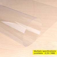 Prix d'usine A3 Taille 0.3mm Feuille de plastique rigide en PVC transparent avec film de protection double face