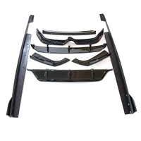 Kit de Carrocería Exterior de 4 Piezas Estilo Guerrero en Negro Brillante, Spoiler Delantero para BMW X6 G06 2020-2023
