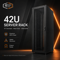 Armoire de serveur informatique 42U 19 pouces avec entrée de câbles pour salle de serveurs de centre de données
