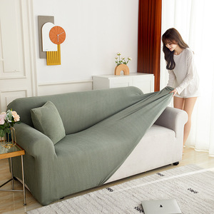 Simplicity Fashion Solid Color Thicken Velvet 3 Seater Super Soft Protector Stretchable Anti <strong>Slip</strong> <strong>Sofa</strong> <strong>Cover</strong>// - Product Image 2