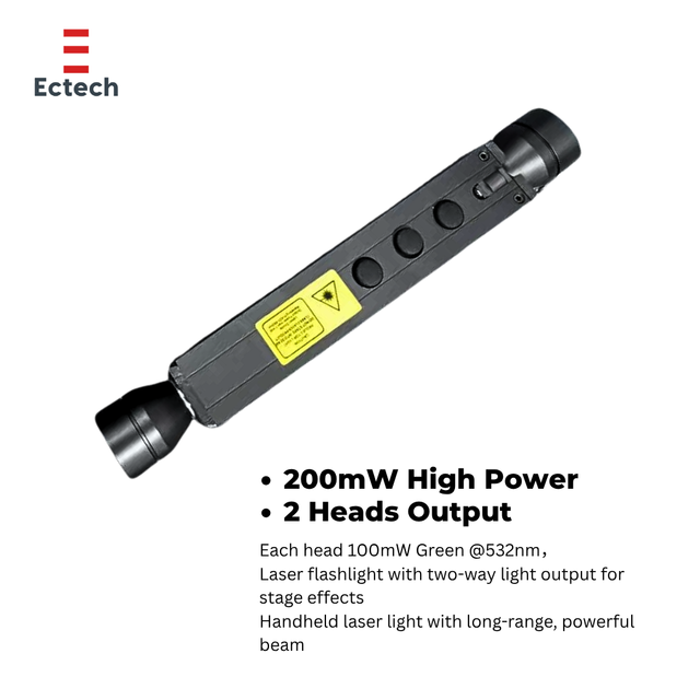 OEM/ODM High Quality 200mW Red Blue Green Beams Handheld Portable Warehouse Laser Pointer DMX512 Control Rechargeable Battery
