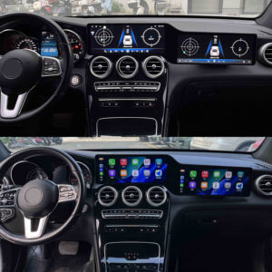 วิทยุติดรถยนต์ระบบ Android 13 หน้าจอคู่ ขนาด 12.3 นิ้ว พร้อม GPS และ CarPlay สำหรับรถยนต์ Mercedes Benz C GLC Class W205 ปี 2015-2022 ระบบ NTG 5.0 5.5 6.0 - Product Image 3
