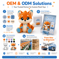 Giocattoli AI Compagni XDT - Orsetto/Coniglio in Peluche di Cotone PP, Materiale in Poliestere 11-30CM, Controllo Vocale tramite APP Mobile, Servizio OEM/ODM