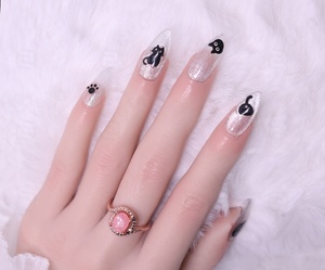 LIBO CD21 Glass Bead Cat's Eye Powder 5UM Sparkling White Pigment for Nail Art - Product Image 3