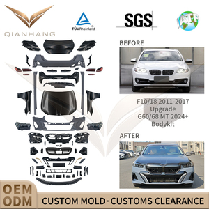 Nouveau kit carrosserie de remplacement F10 à G60 (2024+) style M Sport MT, conversion de pare-chocs avant/arrière en PP pour Série 5 F10/F11 2010-2016 - Product Image 2