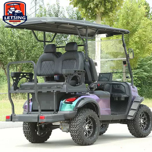 Voiturette de <span class=keywords><strong>golf</strong></span> électrique Letsing colorée 4 places, 4 roues motrices, 4x4 tout-terrain, batterie lithium 72V, moteur métallique 4KW, certifiée CE - Product Image 2