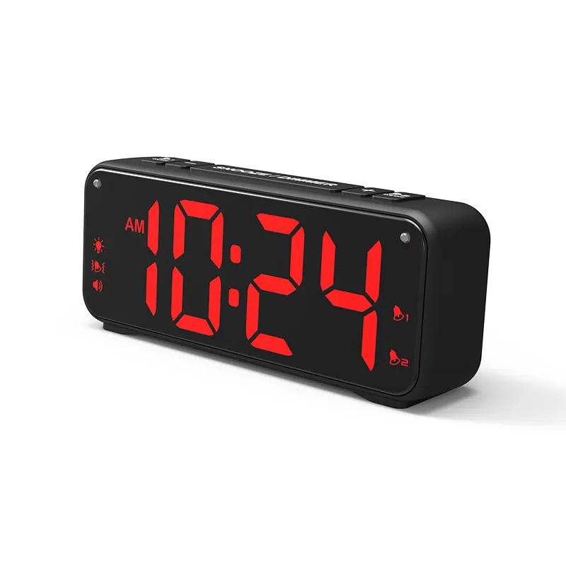 New Fashion EUR USA Korea Hot Sale Reloj Despertador Bed Side Clock Factory LED USB Loud Desk Smart Digital Alarm Clock