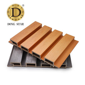 Vente directe <span class=keywords><strong>d</strong></span>'usine WPC PANNEAU MURAL Étanche Co Extrusion extérieur Bois Plastique Composite Creux Cannelé Bardage Panneaux Extérieur - Product Image 6