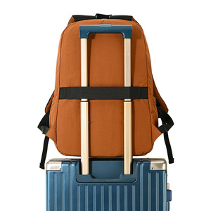 Weibager <b>Backpack</b> <b>Brown</b> Black 15 Inch Laptop Bag Casual Travel School Bag for Men Women - Product Image 2