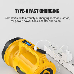 Siêu sáng RGB chuỗi ánh sáng <span class=keywords><strong>LED</strong></span> Đèn pin không thấm nước lâu dài có thể sạc lại USB sạc ABS cơ thể cầm tay Spotlight - Product Image 5