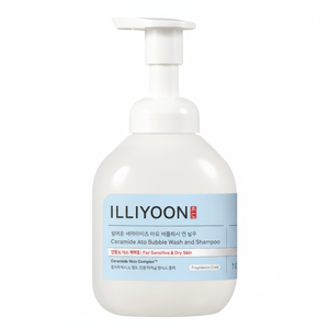 Illiyoon Ceramide Ato Bubble Wash & Shampoo Senza Profumo 400ml Bagnoschiuma Liquido con Ingredienti Cruelty-Free 1 Pezzo - Product Image 1