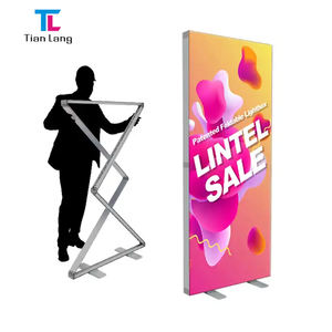Stock Available <b>Frameless</b> Lit Toolless SEG Double-sided Custom Logo LED Tension Fabric LED Light Box <b>Frame</b> for Advertising - Product Image 1