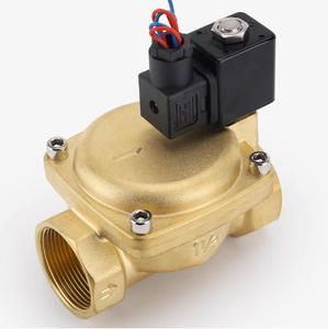 092300(NC)-DC12V   Merek NPPC Katup air tekanan tinggi 2 arah tipe pilot udara katup solenoid badan katup kuningan untuk gas air oli - Product Image 1