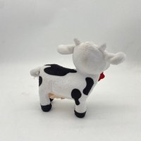 Vente en gros de jouets en peluche souples avec logo personnalisé Jouets pour enfants Jouets d'animaux du zodiaque Vache debout en peluche