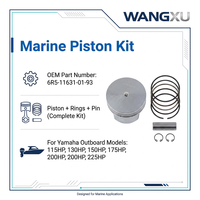 Kit de piston pour moteur hors-bord marin, 2 temps, 115-225 CV, en alliage d'aluminium, pour remplacement Yamaha 6R5-11631-01-93, directement de l'usine