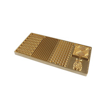 Moule à glaçons de luxe écologique en cuivre avec motif personnalisé pour bar, hôtel, cocktail