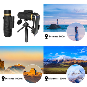Télescope monoculaire 12x50 de haute qualité HD BAK4, vision nocturne faible luminosité pour adultes, observation des oiseaux, chasse, randonnée - Product Image 4