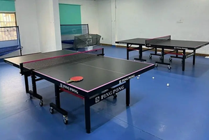 Mesa de Tenis de Mesa Plegable Móvil de Alta Densidad para Interiores, Estándar Doméstico, de Fibra de Madera, Grado Competición - Product Image 4