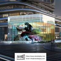 Écran LED transparent pour publicité en verre, affichage mural vidéo HD, maille LED, P3.91-7.82, intérieur, 85%, 4500 nits, 7680 Hz