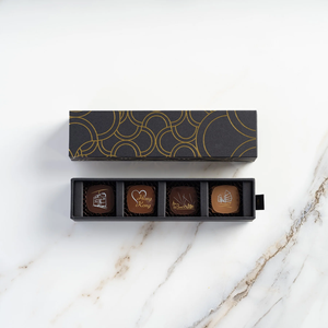 Emballage personnalisé pour 4, 9 ou 12 chocolats, boîtes cadeaux pour truffes, boîtes en papier écologiques, boîtes en papier rigide, boîte de luxe - Product Image 3