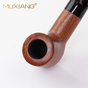 Muxiang Wooden Smoking Pipe Bent Type Solid Rosewood Handmade Tobacco Pipe With 3mm Tenon Mouthpiece Customizable - Product Image 4