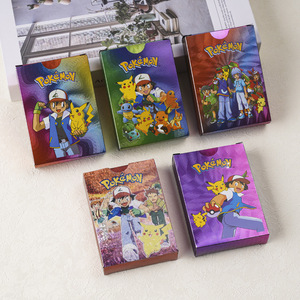 กล่องการ์ดเกม PK อะนิเมะ55ชิ้นแพ็คของสะสมฟอยล์สีเงินสีดำทอง - Product Image 3