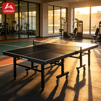 Table de tennis de table pliable à 8 roues, design imperméable et écologique, taille standard, directement de l'usine