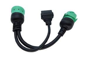 J1939 ELD Splitter Y Cabo Verde Tipo 2 J1939 Masculino para Feminino para OBDii Splitter Y Cabo para Freightliner ELD & Coder Reader - Product Image 5