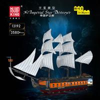 Mould King 13192 - Modèle de frégate impériale - Blocs de construction - Jouets créatifs - Briques de construction de bateaux - Petites briques - Jouets pour cadeau