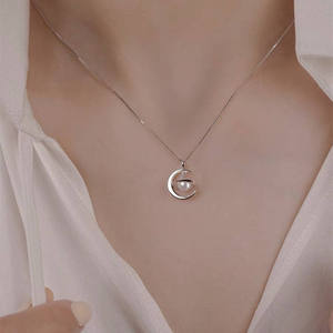 Collier pendentif de mode, bijoux fins, collier en argent 925, bijoux pour femmes, bijoux en argent sterling 925, perle - Product Image 1