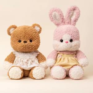 Grosir mesin cakar boneka hewan besar hadiah figur berbulu ulang tahun anak-anak boneka kelinci mewah lucu - Product Image 4